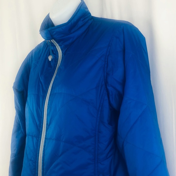 L.L.Bean quilted zip front jacket pockets XSP - Picture 2 of 16